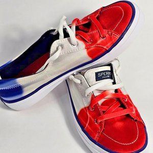 Sperry Popsicle Firecracker Women's 7 Crest Vibe Red/White/Blue Ice Cream Rocket